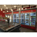 Supermercado Puerta de vidrio Refrigerador Mostrar enfriadoras